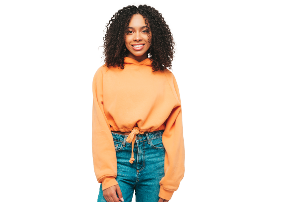 beautiful-black-woman-with-afro-curls-hairstyle-smiling-model-orange-hoodie-trendy-jeans-clothes-removebg-preview